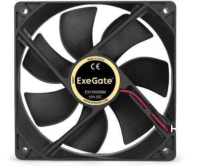 Вентилятор ExeGate EX12025SM, 120мм, 1200rpm, 19 дБ, 4-pin Molex