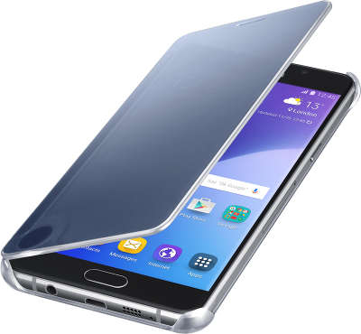 Чехол-книжка Samsung для Samsung Galaxy A7 Clear View Cover A710, черный (EF-ZA710CBEGRU)