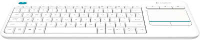 Клавиатура беспроводная USB Logitech K400 Plus white (920-007148)