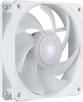 Вентилятор Cooler Master Sickleflow 120 ARGB White Edition, 120мм, 1800rpm, 27 дБ, 4-pin PWM, ARGB