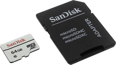 Карта памяти 64 Гб Micro SDXC SanDisk High Endurance Class 10 [SDSDQQ-064G-G46A]
