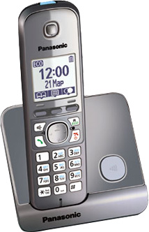 Телефон Panasonic KX-TG6711 серый металлик