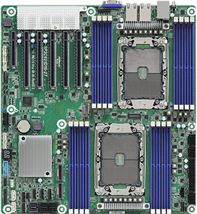 Материнская плата/ ASRock SP2C621D16-2T, EEB, 2x (LGA 4189) 3rd Gen Intel Xeon Scalable, 8+8 DIMM slots (1DPC), DDR4 RDIMM, LRDIMM, 5x PCIe4.0 x16, 1x PCIe4.0 x8, 2x SlimSAS (PCIe4.0 x8), 1x M.2 (PCIe4.0 x4), 14x SATA 6Gb/s, 2x RJ45 (10GbE) by Intel® X710