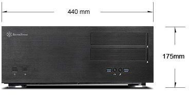Корпус SilverStone GD08B, черный, EATX, Без БП (SST-GD08B)