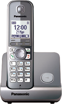 Телефон Panasonic KX-TG6711 серый металлик