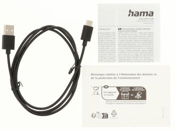 Кабель Hama H-201594 00201594 USB (m)-USB Type-C (m) 1м черный