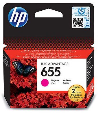 Картридж струйный HP 655 CZ111AE пурпурный (600стр.) для HP DJ IA 3525/4615/4625/5525/6525