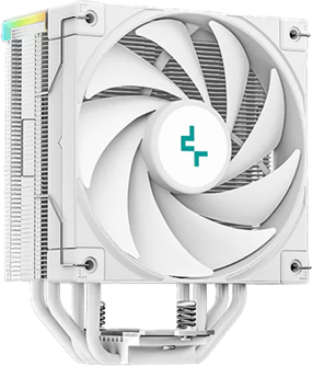 Кулер для процессора DEEPCOOL AK400 DIGITAL WH LGA1700/1200/115X/AM5/AM4 (18шт/кор, TDP 220W, PWM, Fan 120mm, 4 тепл. трубки, ARGB, белый) RET (R-AK400-WHADMN-G)