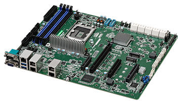Материнская плата/ ASRock EC266D4-4L (color box), ATX, 1x (LGA 1700), Intel® Xeon® 6300-series, Xeon® E-2400 series, Pentium® Gold G7400/G7400T, 4x DIMM slots (2DPC), DDR5 ECC UDIMM, 1x PCIe5.0 x16, 1x PCIe5.0 x8, 2x PCIe4.0 x4, 2x M.2 (PCIe4.0 x4), 14x S