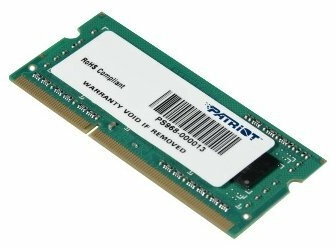 Оператвная память Patriot DDR3 4GB 1600MHz SO-DIMM SINGLE 1*4GB CL11 11-11-11 1.5V