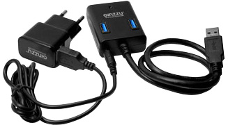 Концентратор USB3.0 HUB Ginzzu GR-384UAB