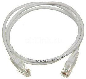 Патч-корд Lanmaster TWT-45-45-2.0/S-GY FTP RJ-45 вил.-вилка RJ-45 кат.5E 2м серый ПВХ (уп.:1шт)