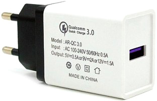 Зарядное устройство USB QC3.0 от электрической сети KS-is Qitii KS-is (KS-364)