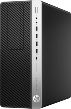 Компьютер HP EliteDesk 800 G3 SFF i5-7500/8/256SSD/HDG630/Multi/W10P/Kb+Mouse, черный