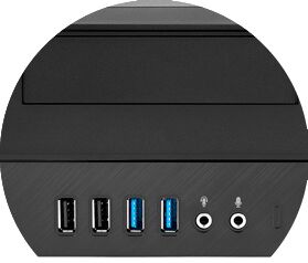 Корпус In-Win BL067BL, черный, Micro-ATX, 300W (6143980)