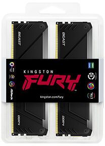 Набор памяти DDR4 DIMM 4x16Gb DDR3600 Kingston Fury Beast Black RGB (KF436C18BB2AK4/64)