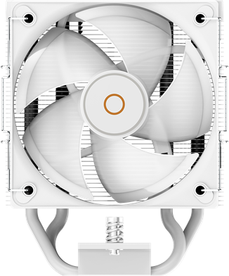 Кулер для процессора Ocypus Gamma A40 WH ARGB Digital, 100mm ARGB FAN, Top Display Panel, 4 HEAT PIPES, 4-PIN PWM, 600-2400 RPM, 29.5DBA, HYDRO BEARING, LGA115X/1200/1700/18XX, AM4/AM5