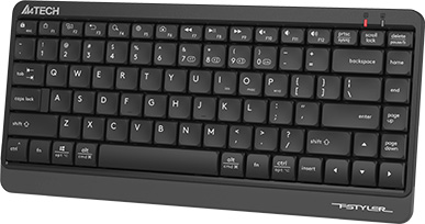 Клавиатура беспроводная A4Tech Fstyler FBK11 black/grey (USB, BT/Radio, slim) (FBK11 GREY)