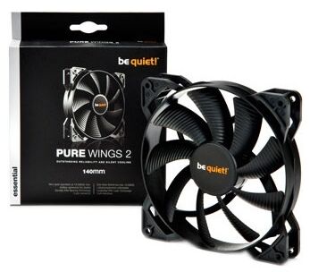 Вентилятор be quiet! Pure Wings 2, 140мм, 1000rpm, 18.8 дБА, 3-pin, 1шт