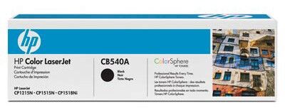 Картридж лазерный HP 125A CB540A черный (2200стр.) для HP CLJ CP1215/CP1515/CP1518