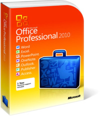 Пакет ПО Microsoft Office 2010 Professional Rus, DVD Box
