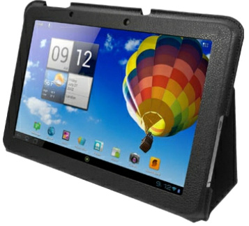 Чехол-подставка Untamo Genuine Leather Case для Acer Iconia Tab A510/A700, чёрный (UICONA510BL)