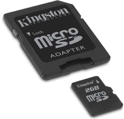 Карта памяти 2 Гб Micro SD Kingston [SDC/2GB]
