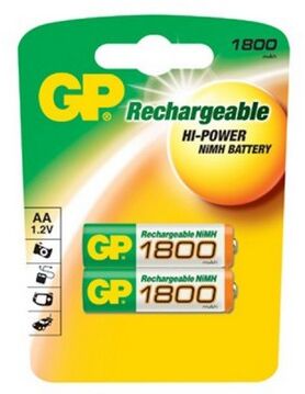 Аккумулятор GP 180AAHC AA NiMH 1800mAh (2шт)