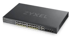 Коммутатор Smart L2 PoE+ Zyxel NebulaFlex GS1920-24HPv2, rack 19", 24xGE PoE+, 4xCombo (SFP/RJ-45), бюджет PoE 375 Вт
