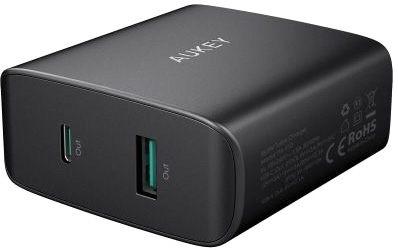 Зарядное устройство Aukey Wall Charger USB-C 46W PD/USB 10.5 Вт [PA-Y10]