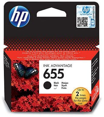 Картридж струйный HP 655 CZ109AE черный (550стр.) для HP DJ IA 3525/4615/4625/5525/6525