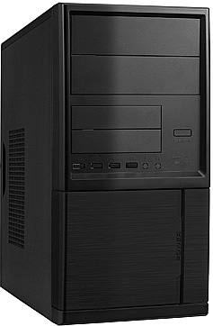 Корпус LinkWorld 727-21 черный без БП mATX 4xUSB2.0