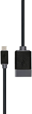 Кабель USB 2.0 (microUSB) AF,microBM 5 pin (0.15м) PROLINK OTG для подключения устройств