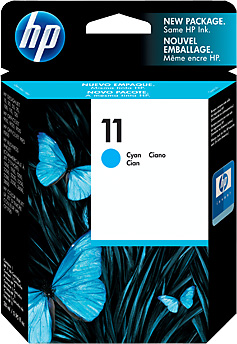 Картридж HP C4836A-E №11 (синий, InkJet 2xxx, OfficeJet 91xx,K850, DesignJet 10,100,110,120)