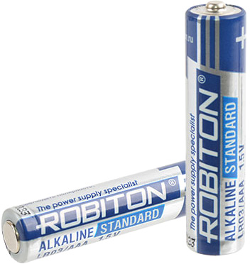Комплект элементов питания AAA ROBITON STANDARD (4 шт. в упаковке)