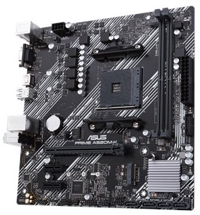 Материнская плата ASUS PRIME A520M-K, AM4, A520, 2*DDR4, 2*DDR4, 4*SATA, 1*M.2, 4*USB 3.2, 2*USB 2.0, 1*PCIx16, 2*PCIx1, D-Sub+HDMI, mATX; 90MB1500-M0EAY0