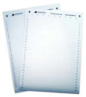 Маркер Lanmaster LAN-MOL-16X7-WH 16x7мм полиэстр (упак:350шт) для лазерных принтеров белый