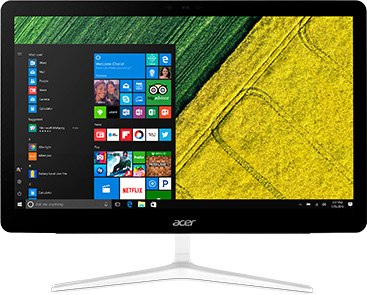 Моноблок Acer Aspire Z24-880 23.8" Full HD i3-7100T/4/1000/HDG630/Multi/WF/BT/CAM/W10/Kb+Mouse, серебристый
