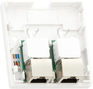 Розетка двойная RJ-45 NIKOMAX ( 5-e кат.)