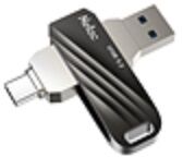Модуль памяти USB3.0+Type-C Netac US11 256 Гб чёрный [NT03US11C-256G-32BK]