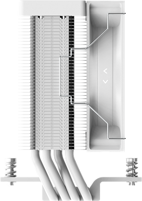 Кулер для процессора Ocypus Gamma A40 WH ARGB Digital, 100mm ARGB FAN, Top Display Panel, 4 HEAT PIPES, 4-PIN PWM, 600-2400 RPM, 29.5DBA, HYDRO BEARING, LGA115X/1200/1700/18XX, AM4/AM5