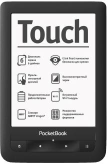 Электронная книга 6" PocketBook 622 Touch, WiFi, черная