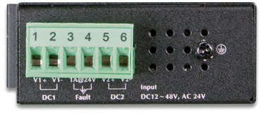 ISW-500T коммутатор для монтажа в DIN рейку/ IP30 Compact size 5-Port 10/100TX Fast Ethernet Switch (-40~75 degrees C)