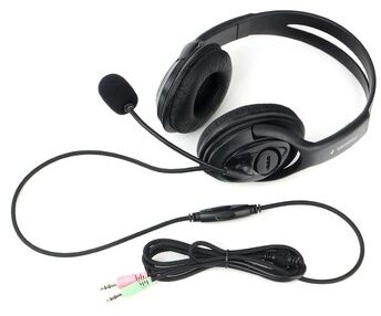 Gembird MHS-786, черный, регулятор громкости