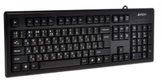 Клавиатура A-4Tech KR-85 black USB, проводная, 104 клавиши [570125]