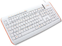 Клавиатура CANYON CNR-KEYB7 белая USB/PS/2