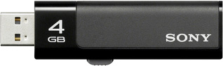 Модуль памяти USB2.0 Sony USM4GN 4 Гб MicroVault UltraBlack, черный
