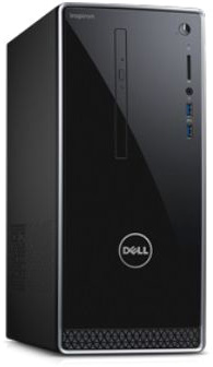 Компьютер Dell Inspiron 3668 MT i7-7700/8/1000/SSD128/GTX1050/DVDRW/WF/Kb+Mouse/Ubuntu, черный