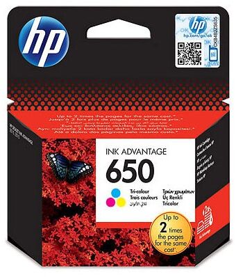 Картридж струйный HP 650 CZ102AE/AK многоцветный (200стр.) для HP DJ IA 2515/2516 без чипа
