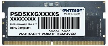 Модуль памяти DDR5 SODIMM 8Gb DDR5600 Patriot Memory (PSD58G560041S)